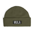 MULA Cuff Beanie — Embroidered Bold Logo