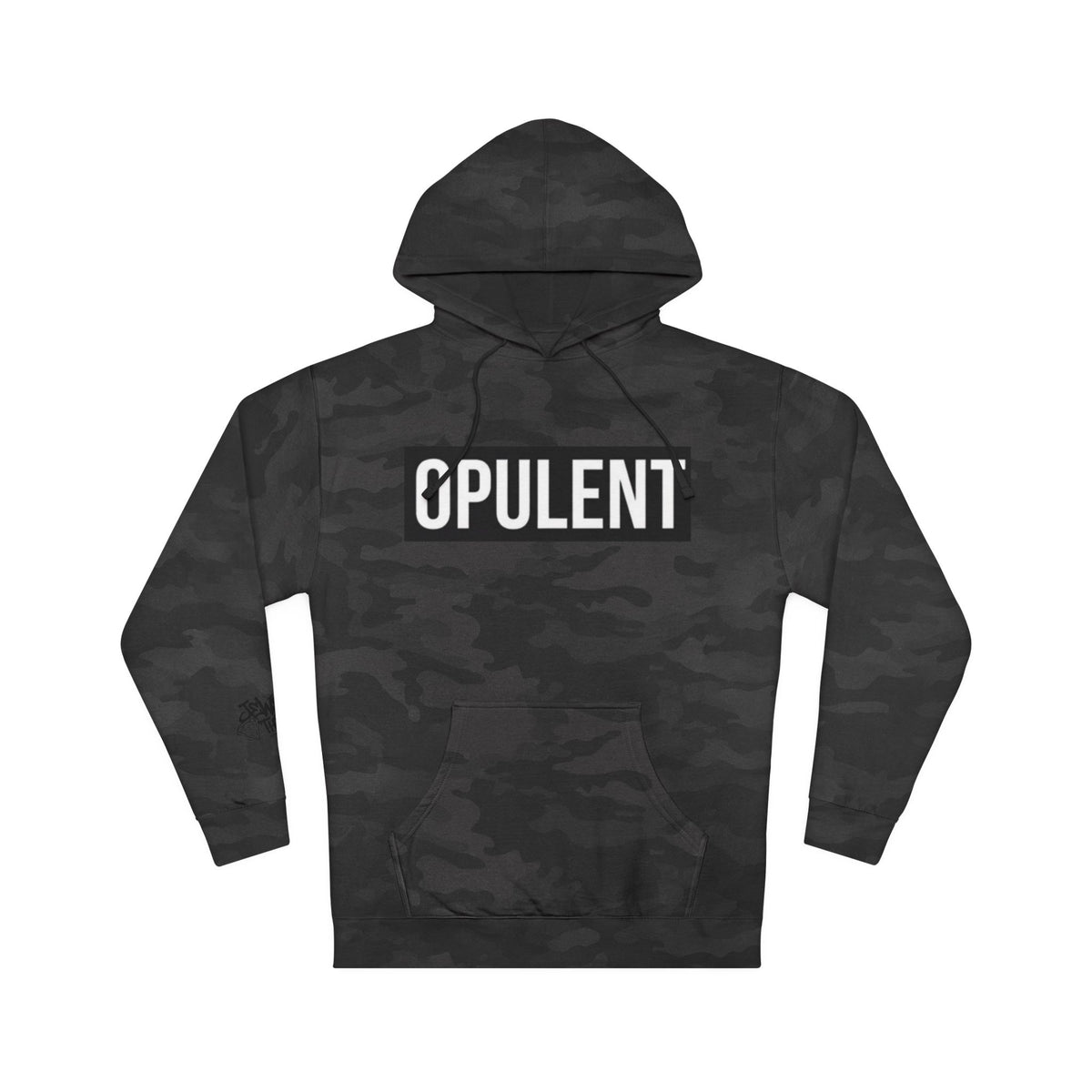 Opulent Logo Hoodie — Bold Box-Logo Streetwear Pullover
