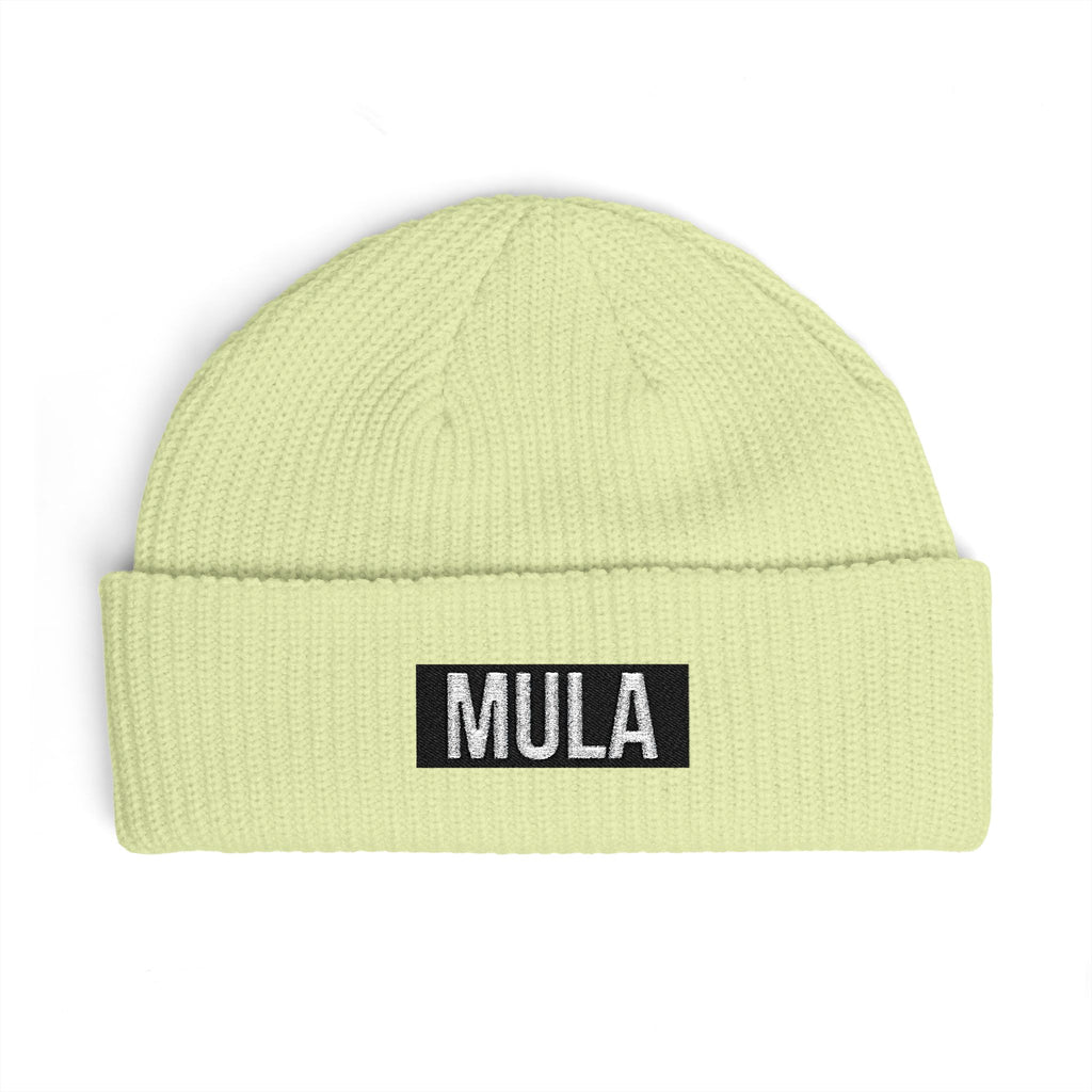 MULA Cuff Beanie — Embroidered Bold Logo
