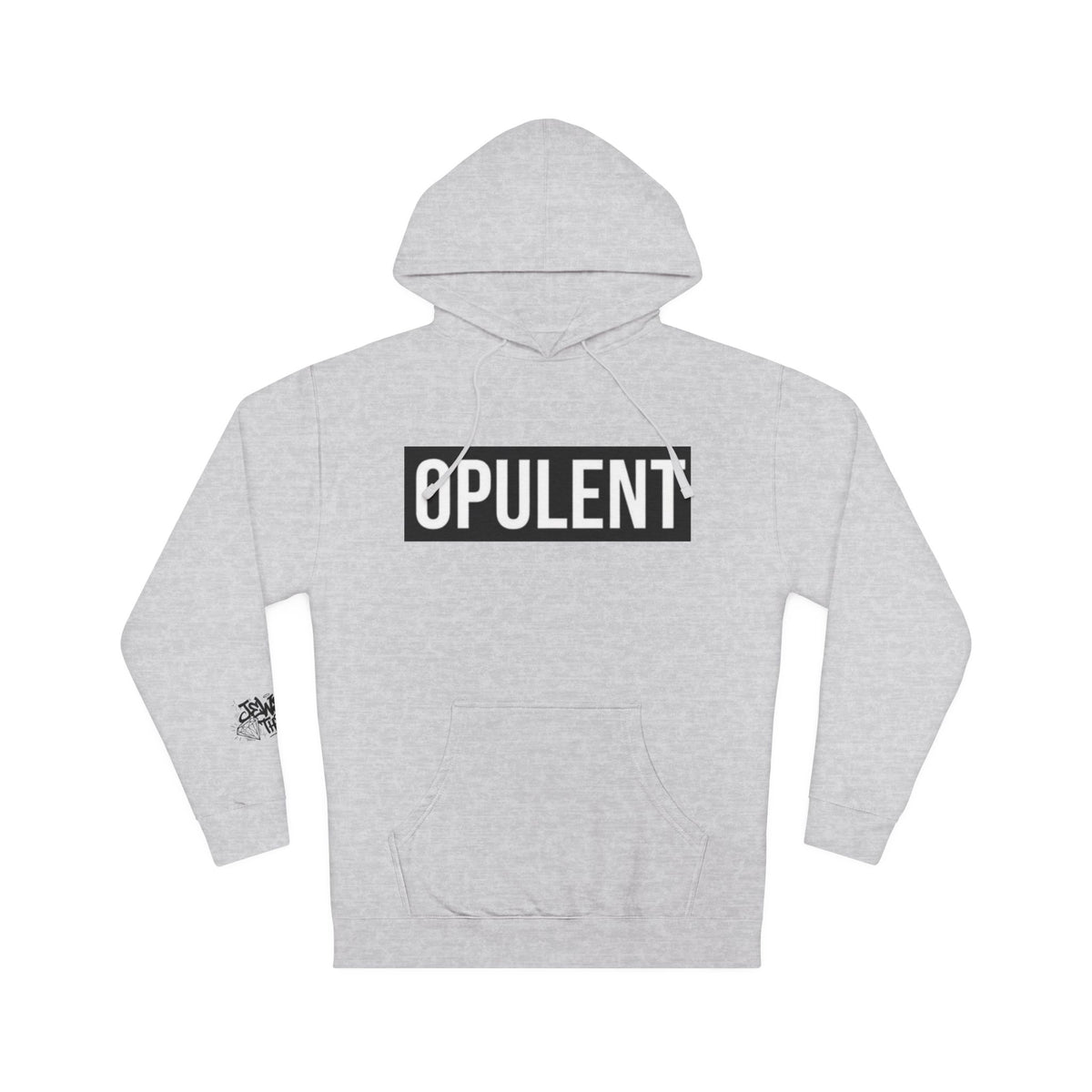 Opulent Logo Hoodie — Bold Box-Logo Streetwear Pullover