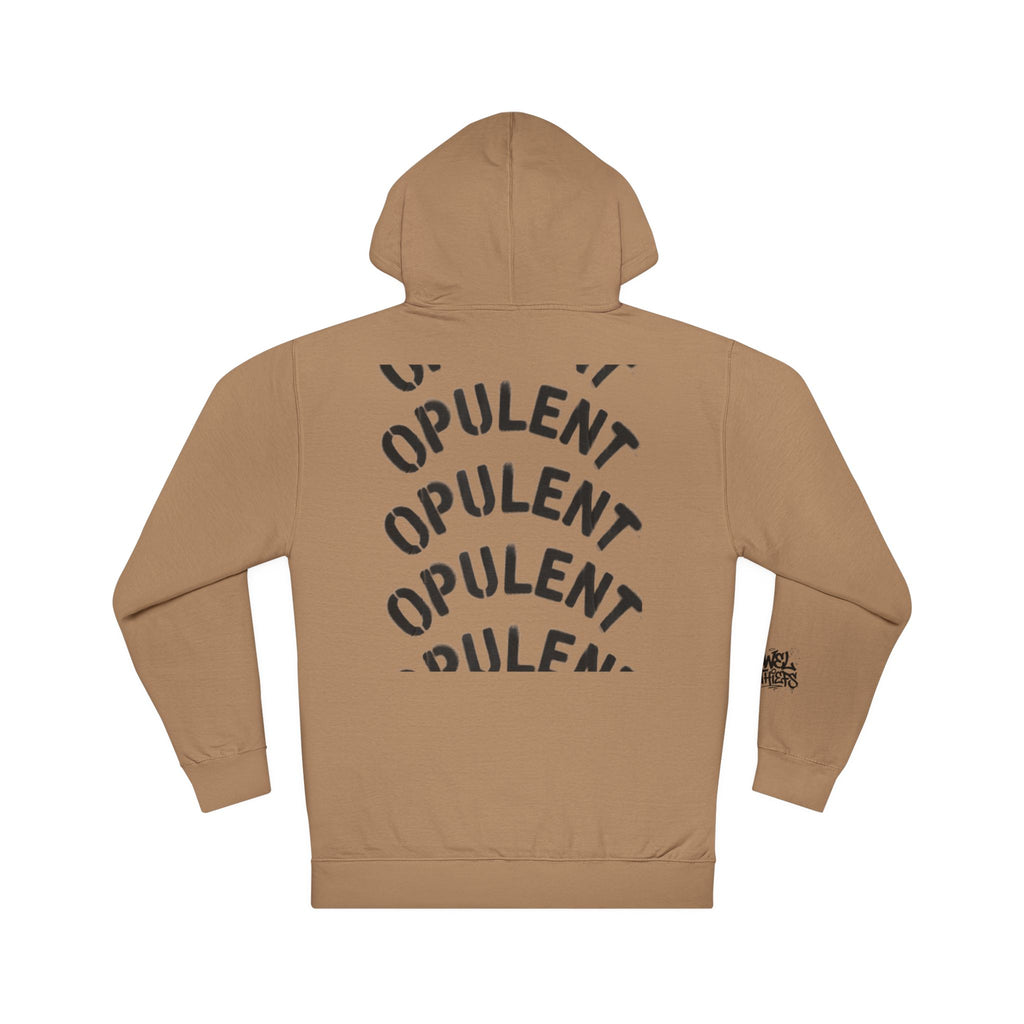 Opulent Logo Hoodie — Bold Box-Logo Streetwear Pullover