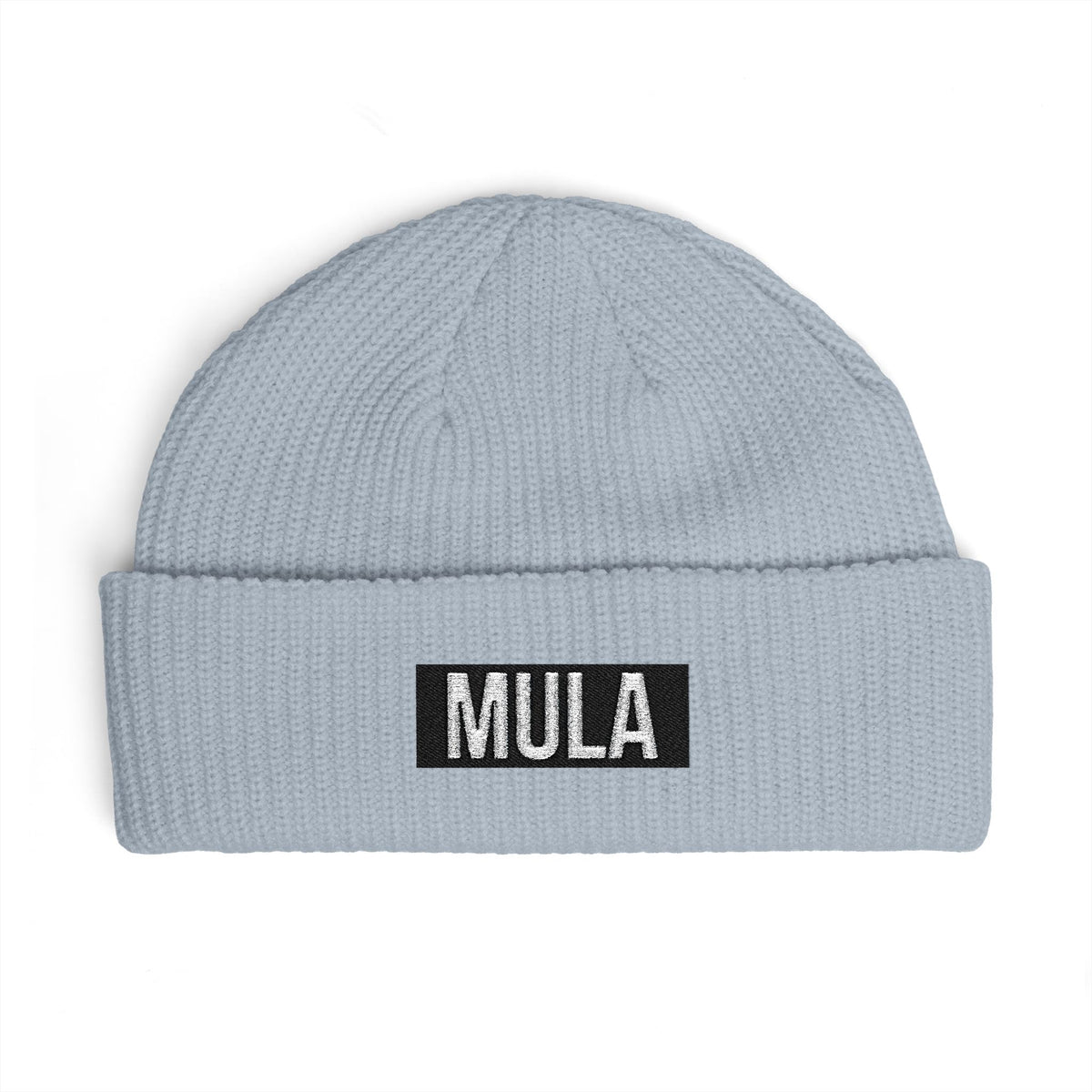 MULA Cuff Beanie — Embroidered Bold Logo