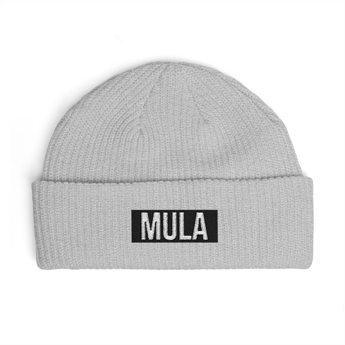 MULA Cuff Beanie — Embroidered Bold Logo