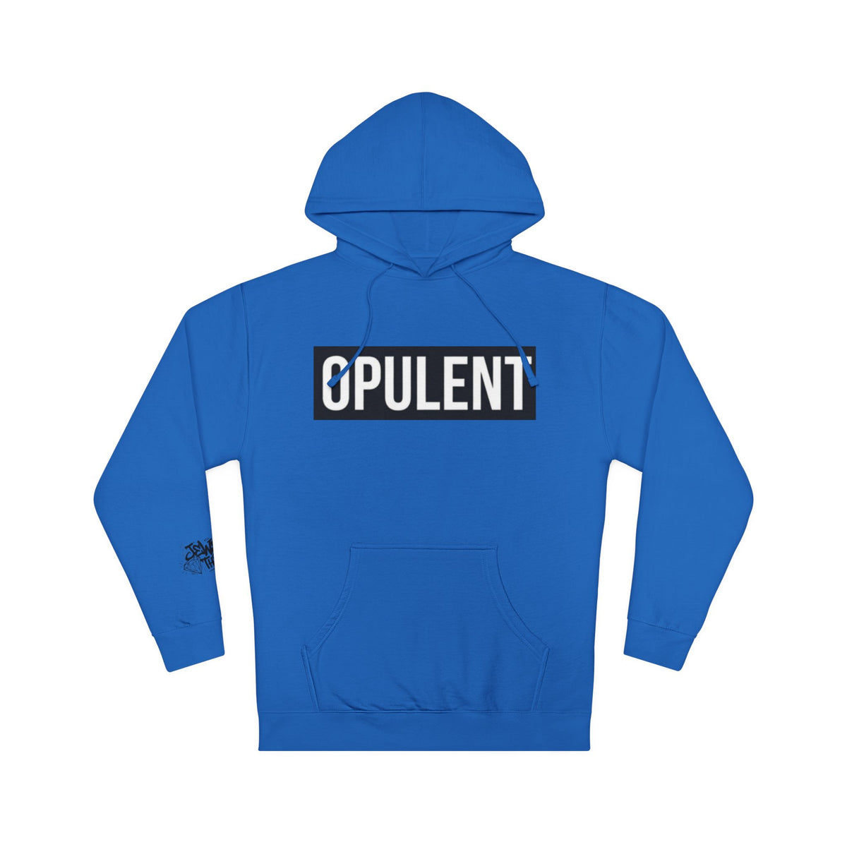 Opulent Logo Hoodie — Bold Box-Logo Streetwear Pullover