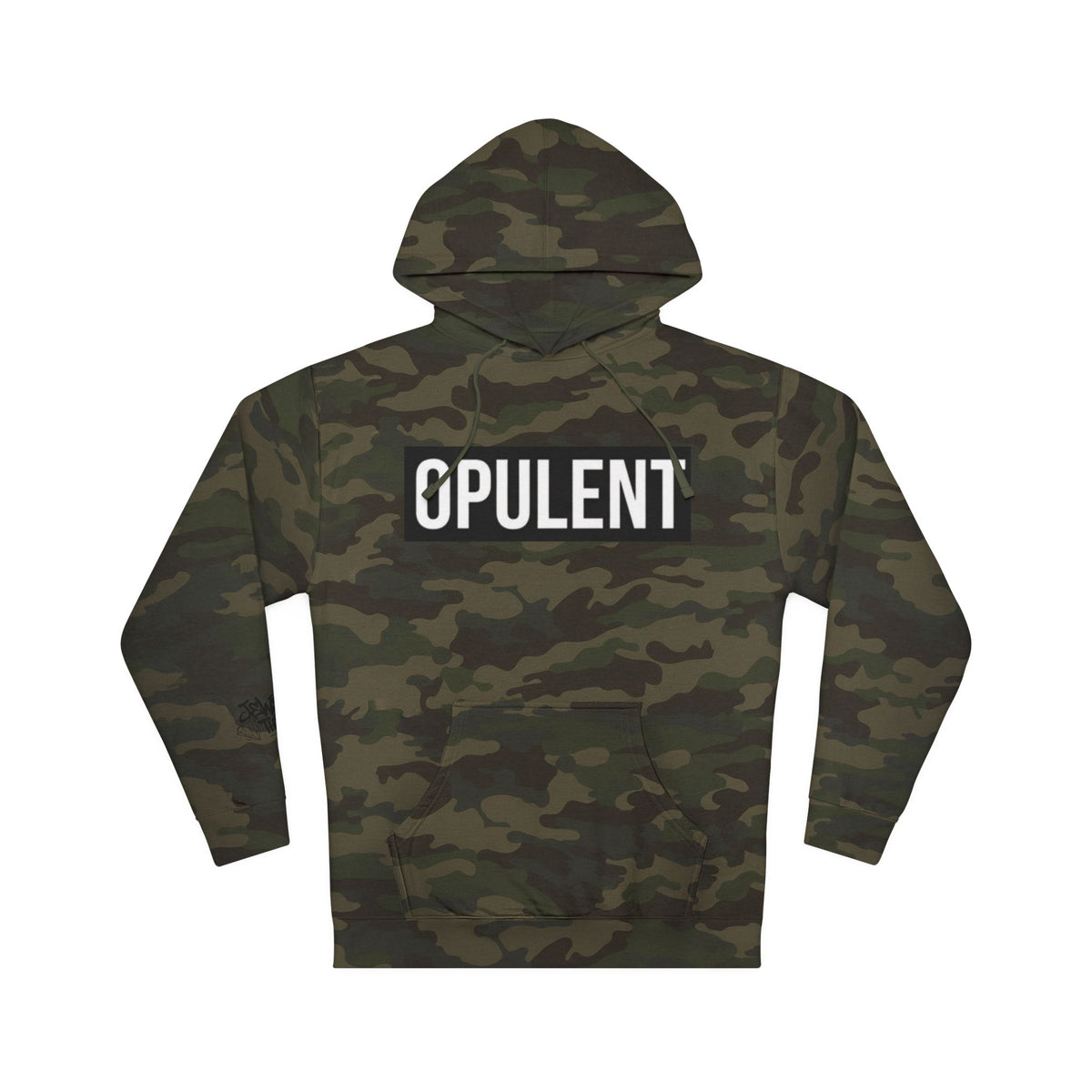 Opulent Logo Hoodie — Bold Box-Logo Streetwear Pullover