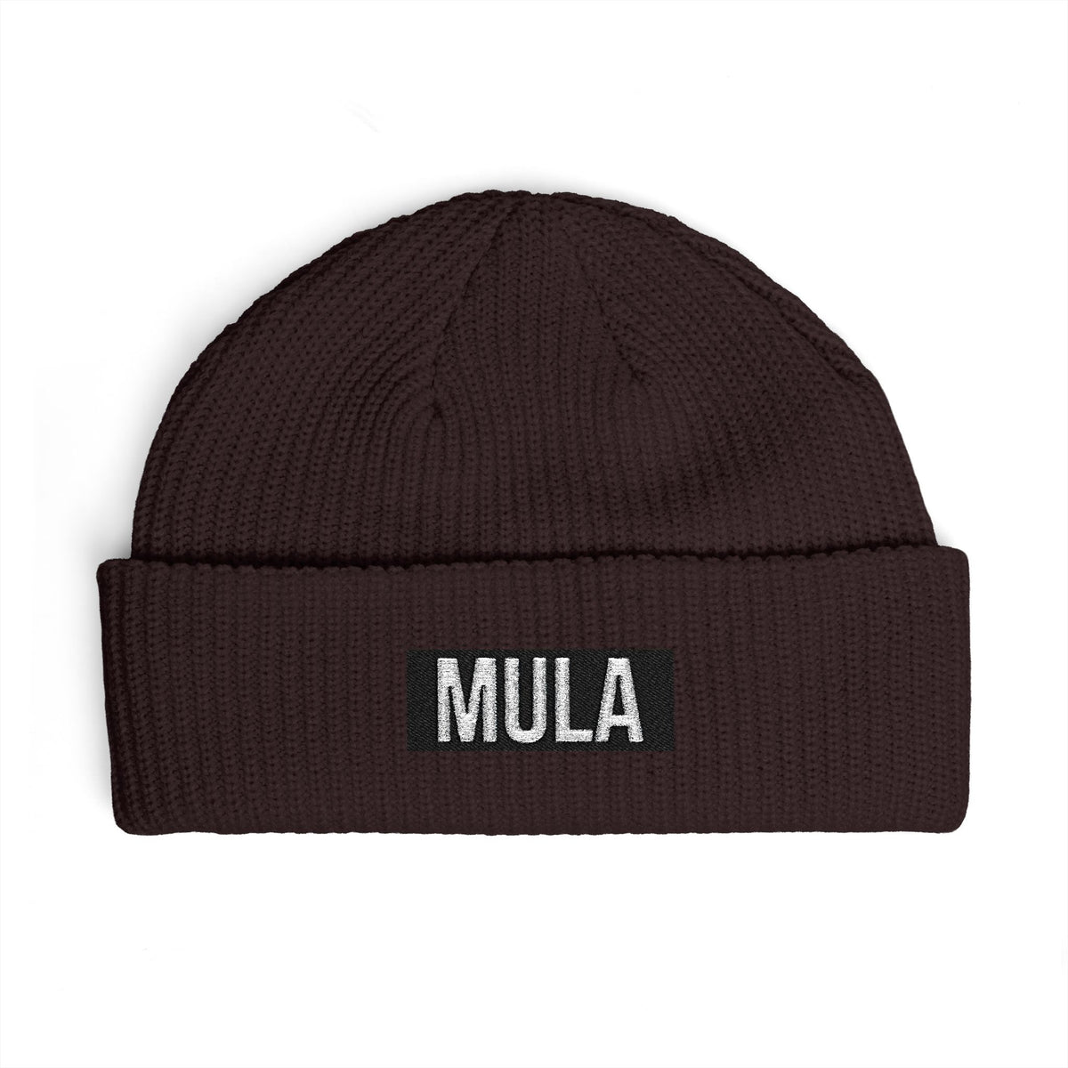 MULA Cuff Beanie — Embroidered Bold Logo