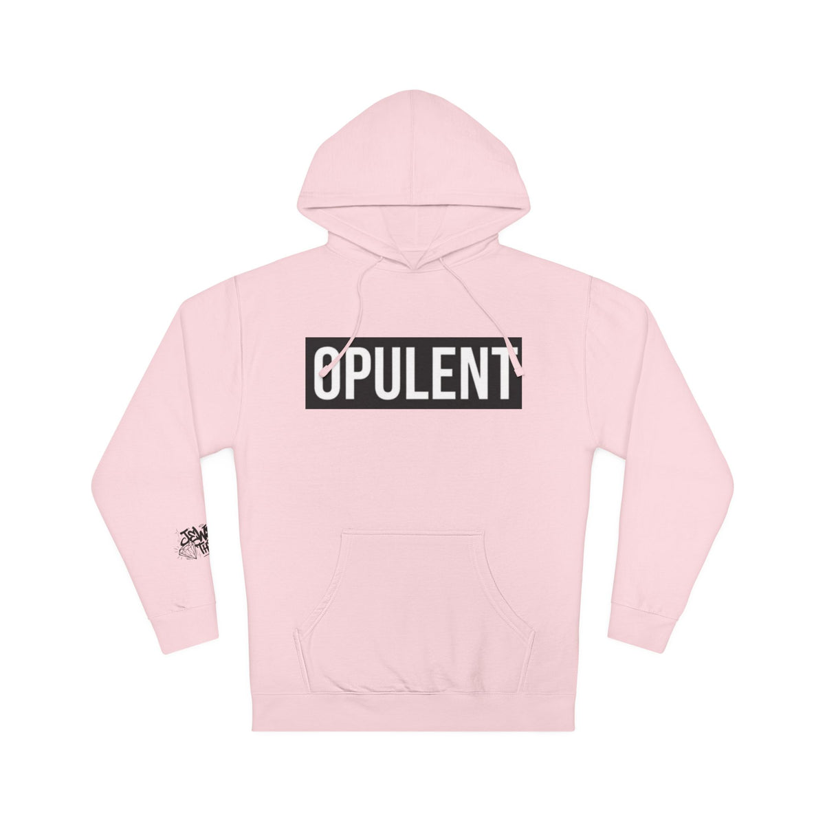 Opulent Logo Hoodie — Bold Box-Logo Streetwear Pullover